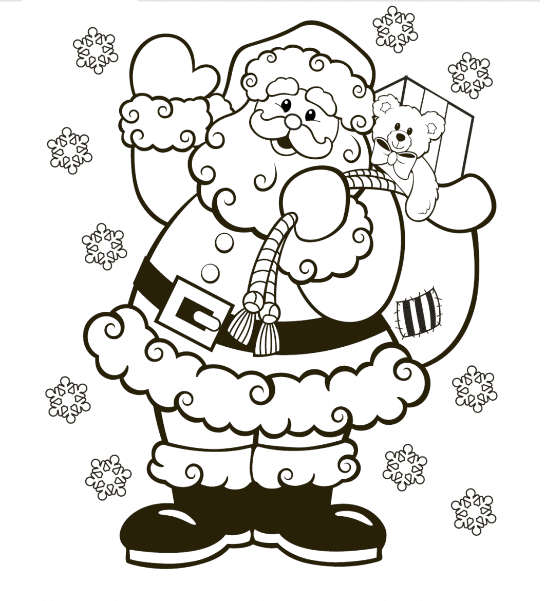 Jolly Santa Coloring