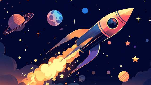 Fly me to the Moon tile