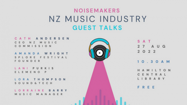 Poster for NZ Music Industry Guest Talks.