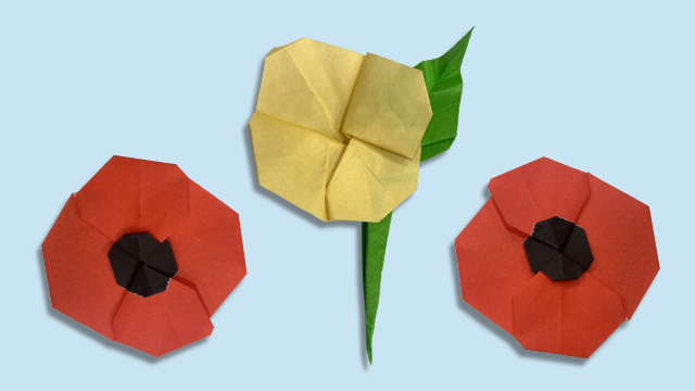 Origami Poppies v2