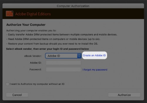 Create an Adobe ID - ADE